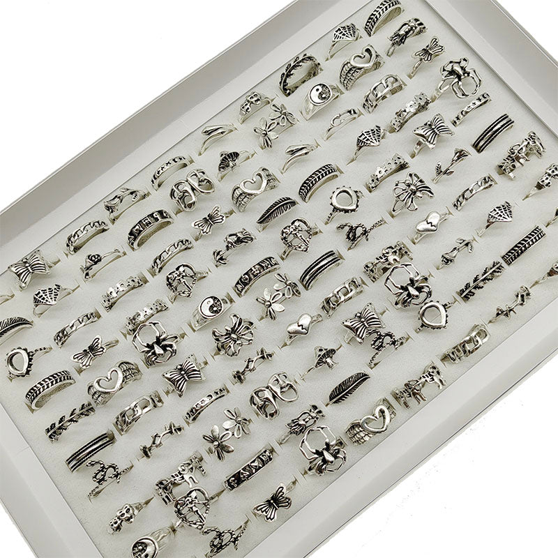 30pcs/Metal Alloy, Finger Rings For Women, Man.