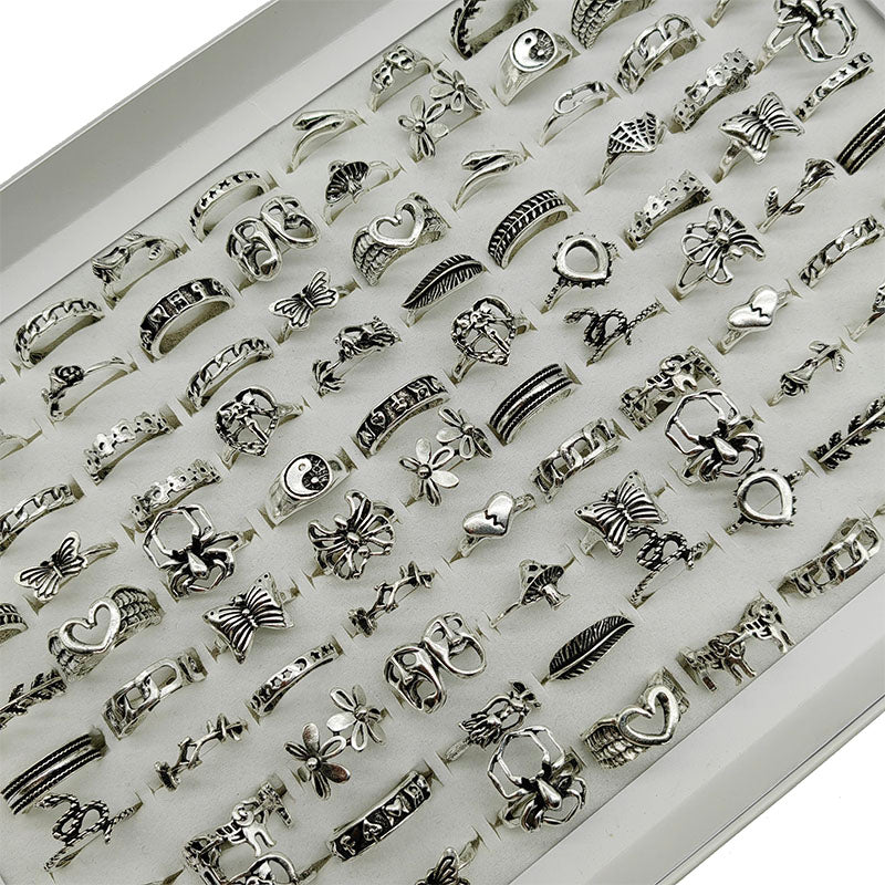 30pcs/Metal Alloy, Finger Rings For Women, Man.