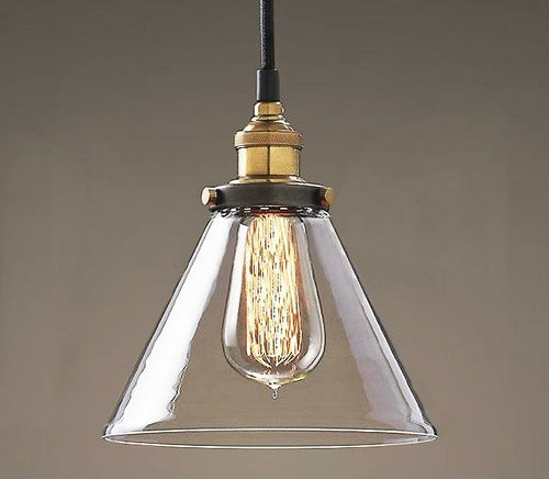 Leona 8-inch Adjustable Cord Glass Edison Lamp