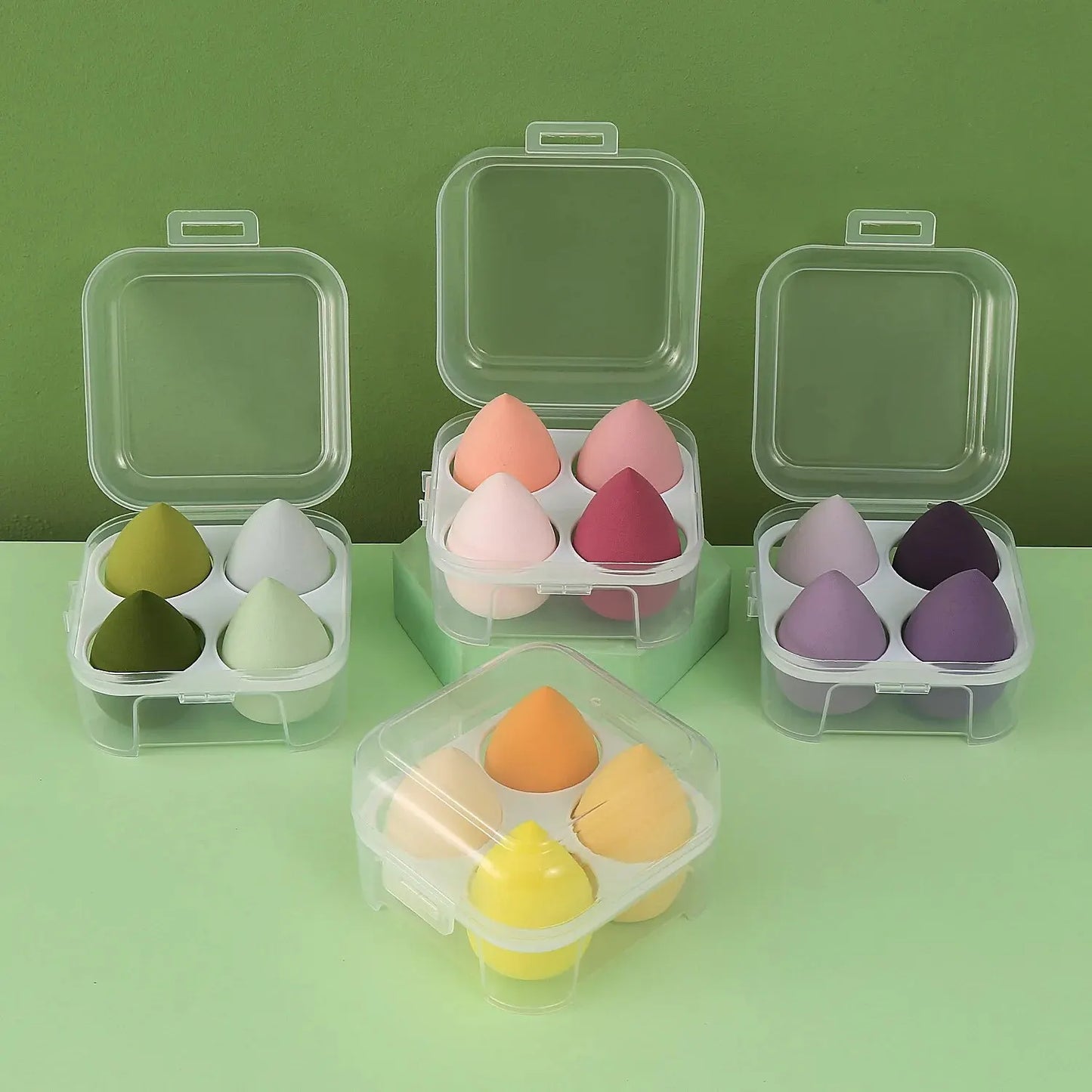 Dry and Wet Dual-purpose Makeup Egg Puff, Makeup Egg Sponge Ball,