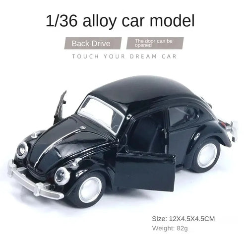 Alloy Car Model Beetle Vintage Door Opening