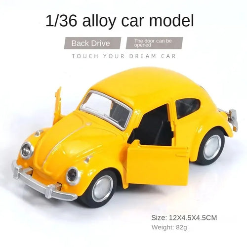 Alloy Car Model Beetle Vintage Door Opening