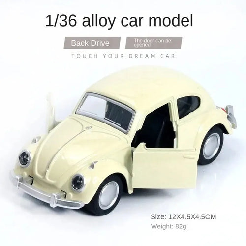 Alloy Car Model Beetle Vintage Door Opening