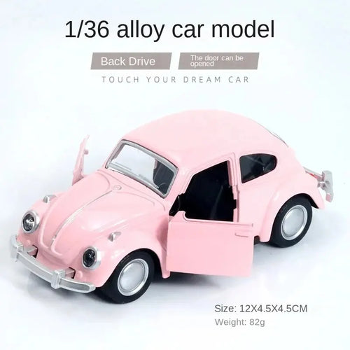 Alloy Car Model Beetle Vintage Door Opening