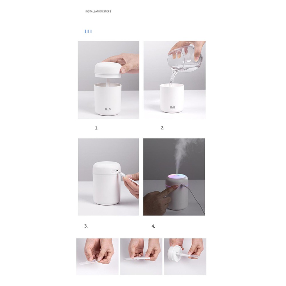 Portable Air Humidifier Aroma Essential Oil Diffuser for Home