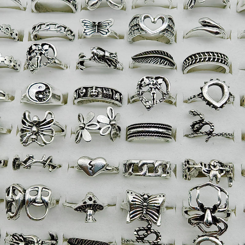 30pcs/Metal Alloy, Finger Rings For Women, Man.