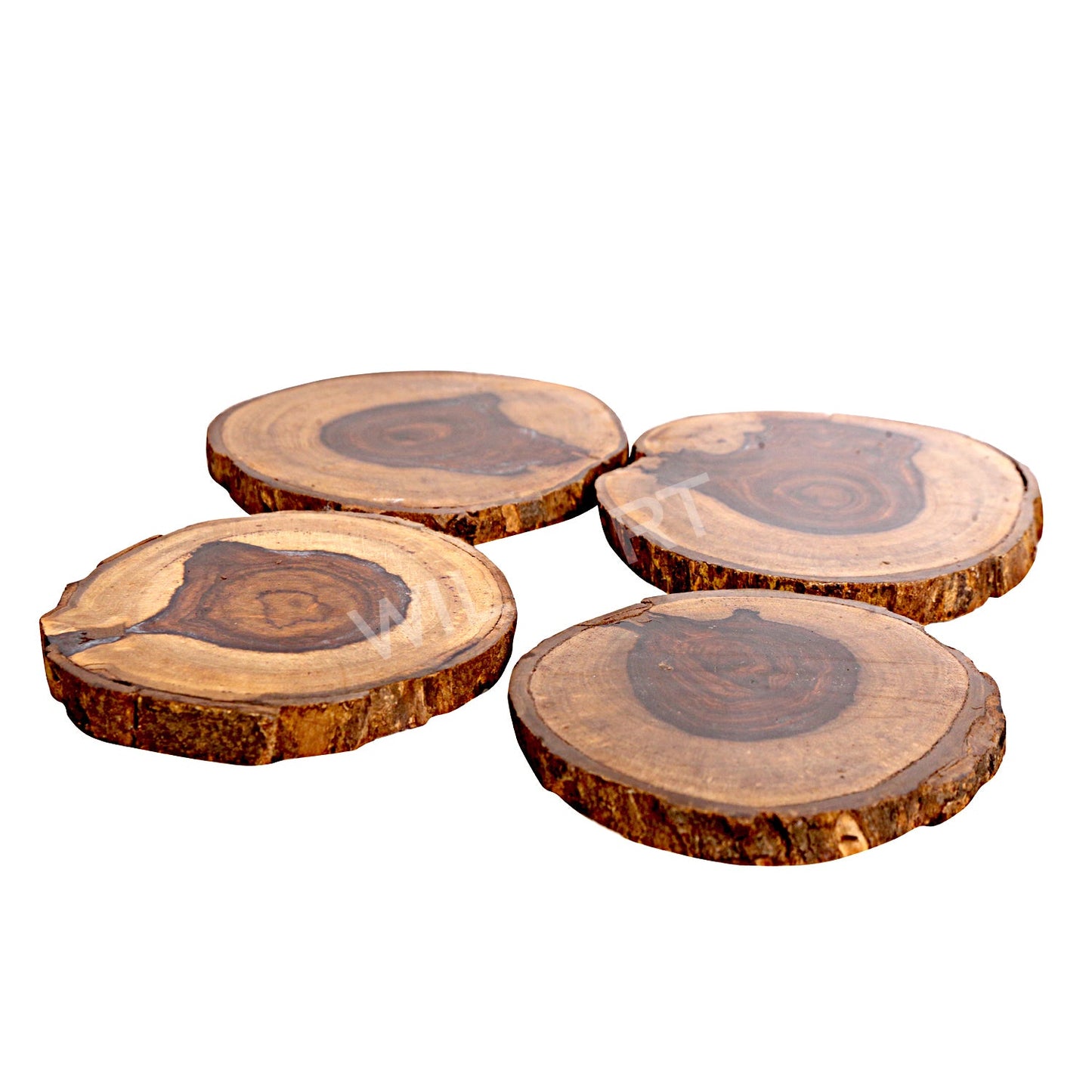 Wooden Log Coasters for Water Glasses Tea/Coffer Cups or Bear Glasses