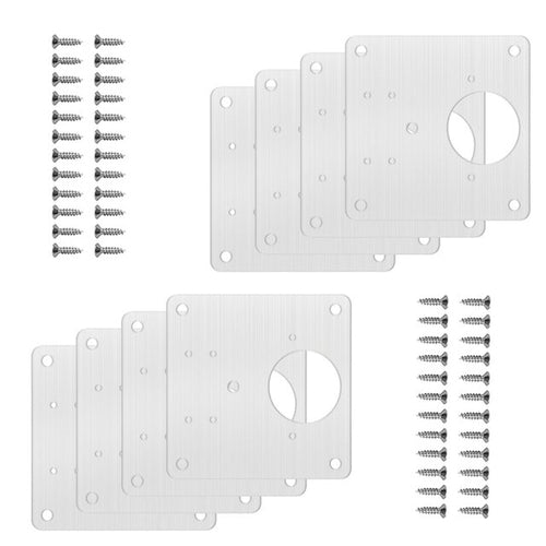 KAK Edelstahl Schrank Scharnier Reparatur Platte 1 8 Pack Tür