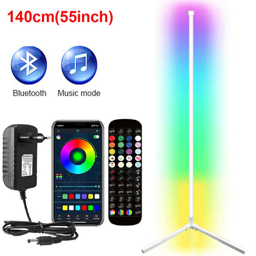 Rgb Led Floor Lamps for Indoor with Bluetooth Remote.