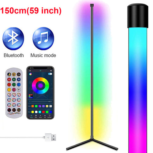 Rgb Led Floor Lamps for Indoor with Bluetooth Remote.