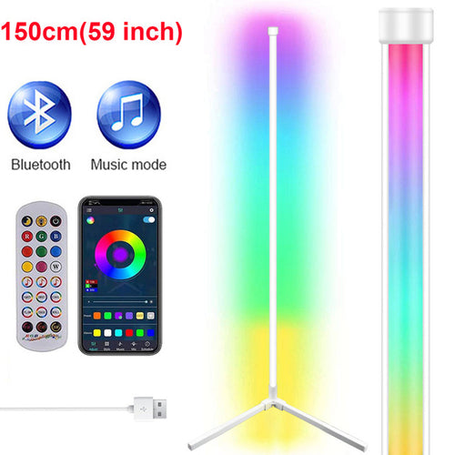 Rgb Led Floor Lamps for Indoor with Bluetooth Remote.
