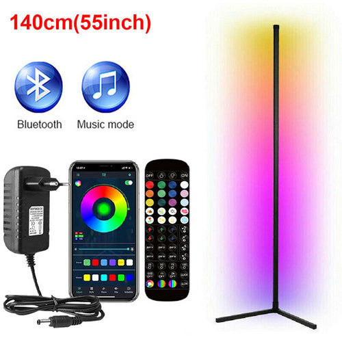 Rgb Led Floor Lamps for Indoor with Bluetooth Remote.